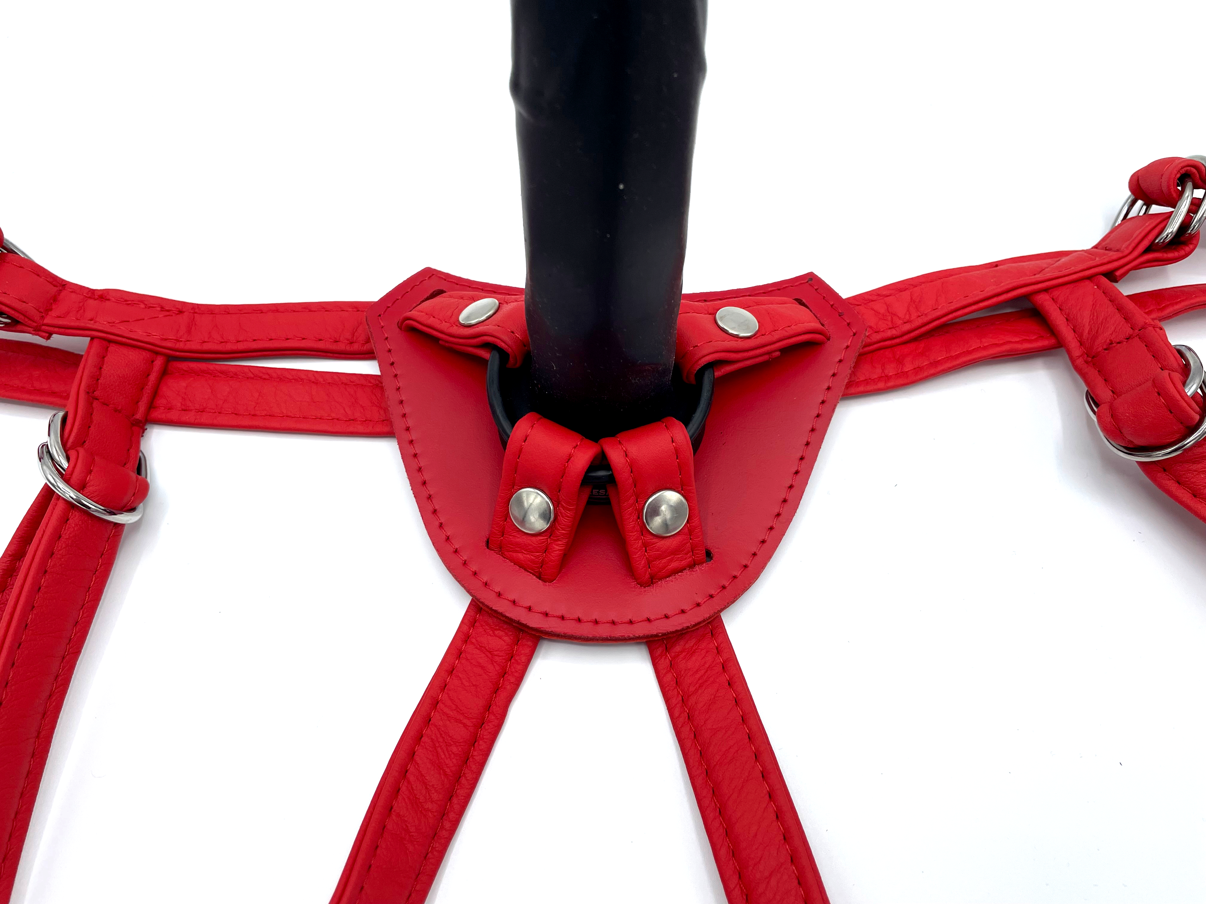 Dildo-Harness Strap on rot