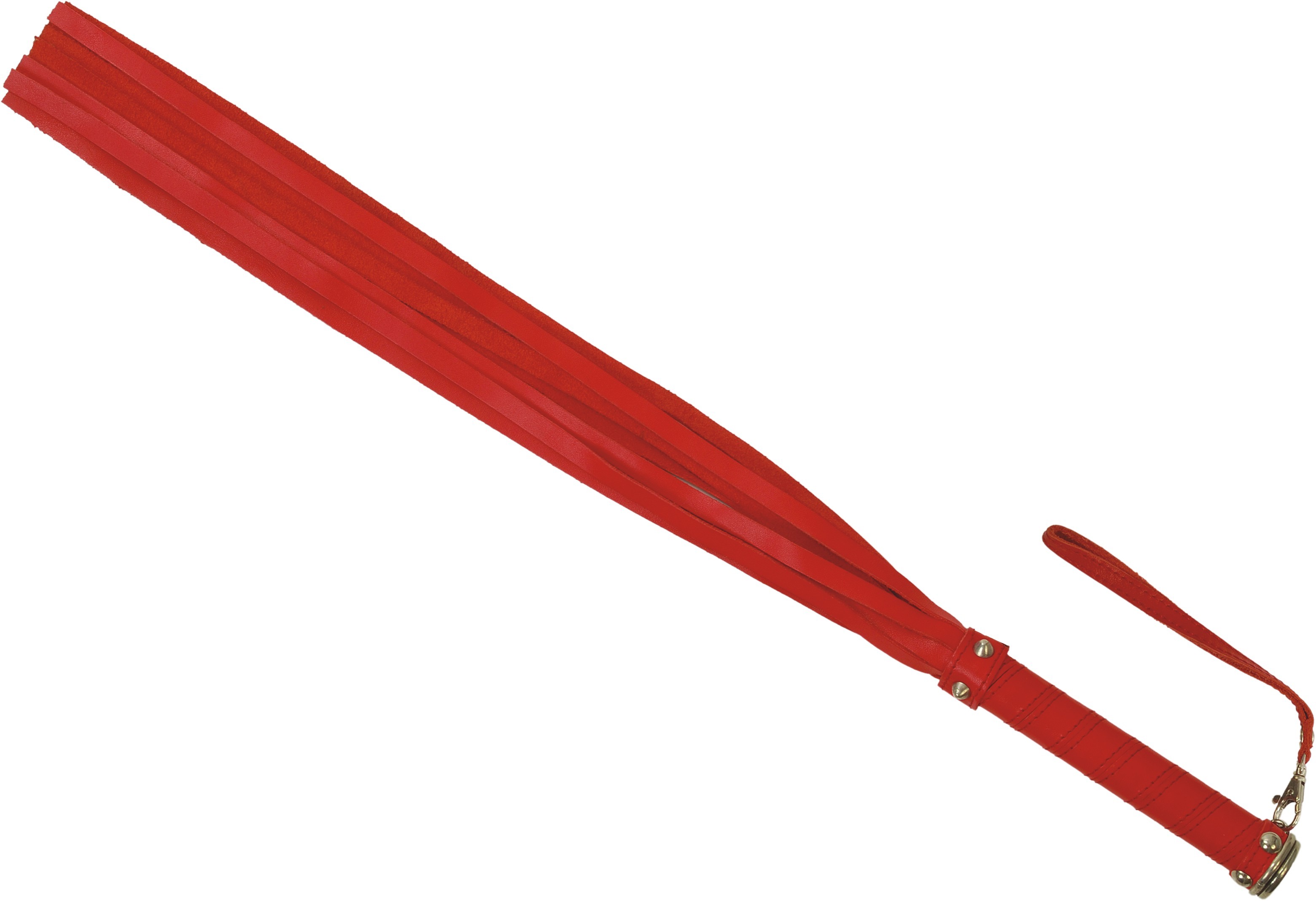 rote Leder Peitsche mit Riemengriff