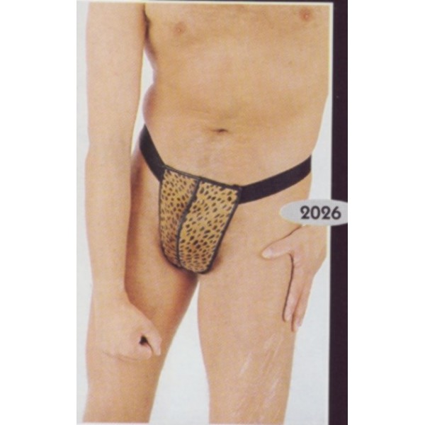Herren String in Tigeroptik am Model