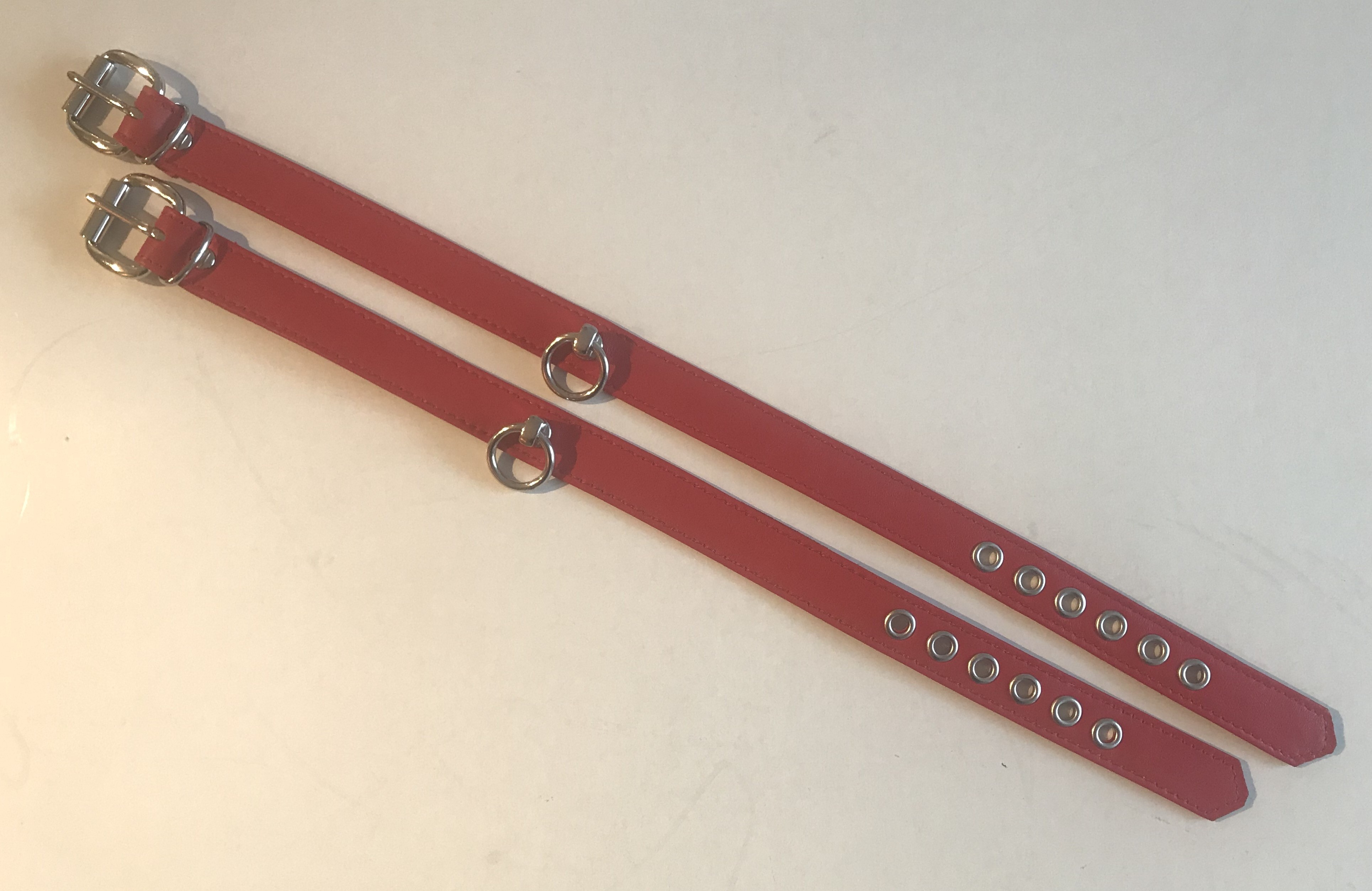 rotes Halsband mit Ring der O