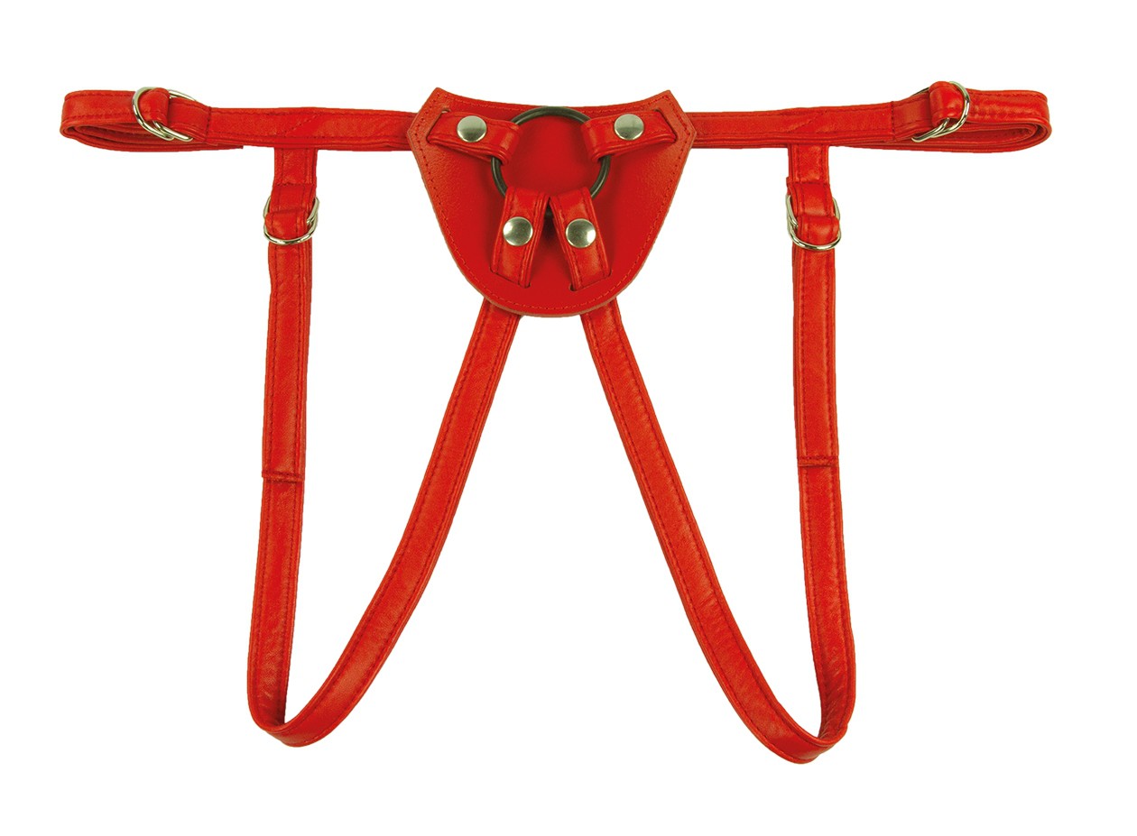 Dildo-Harness Strap on rot