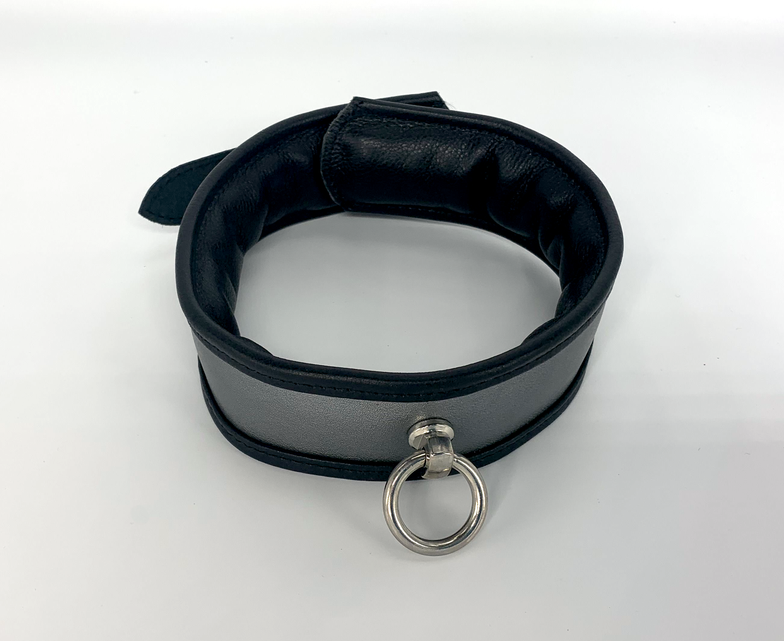 silbernes Halsband mit Ring der O nur noch LXL